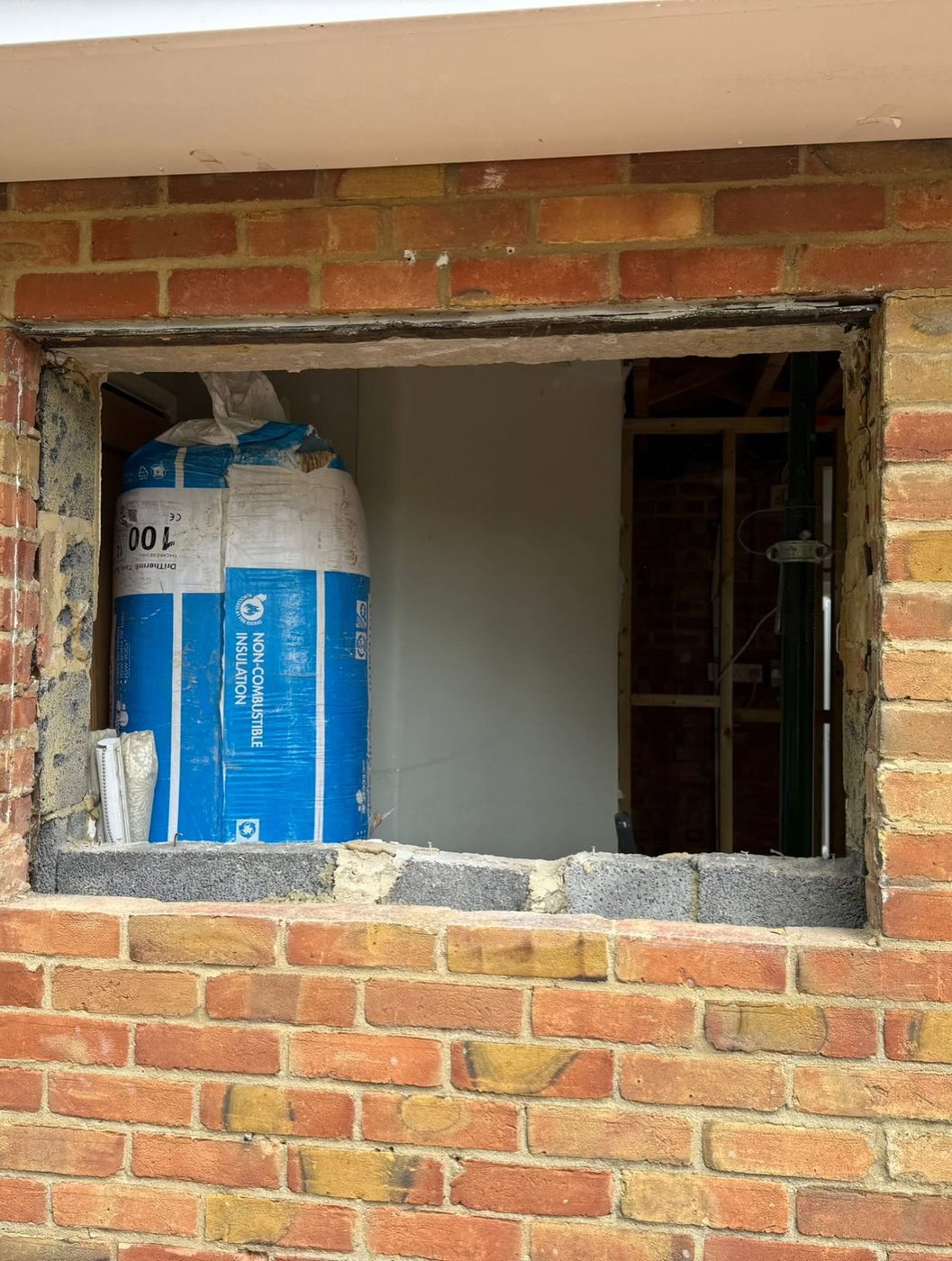 Extension brickwork