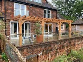 Oak pergola and house refurbishment